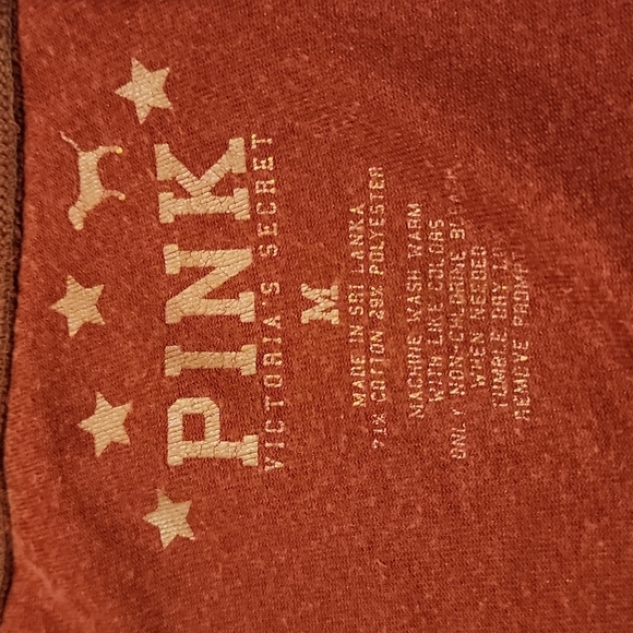 VICTORIAS SECRET'S PINK MEDIUM PHI BETA PINK PRESTIGIOUS & PRIVILEGED SWEATPANTS - Picture 11 of 17